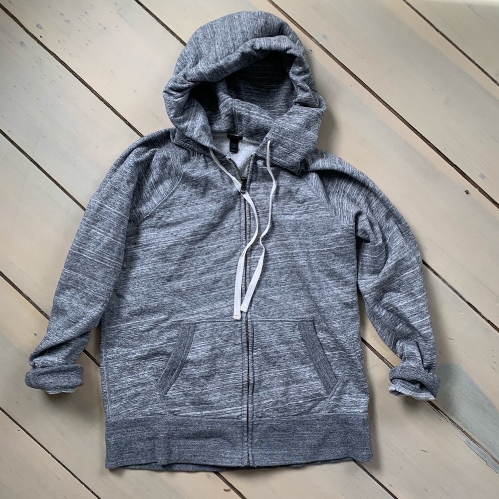 Grey J Crew hoodie in medium